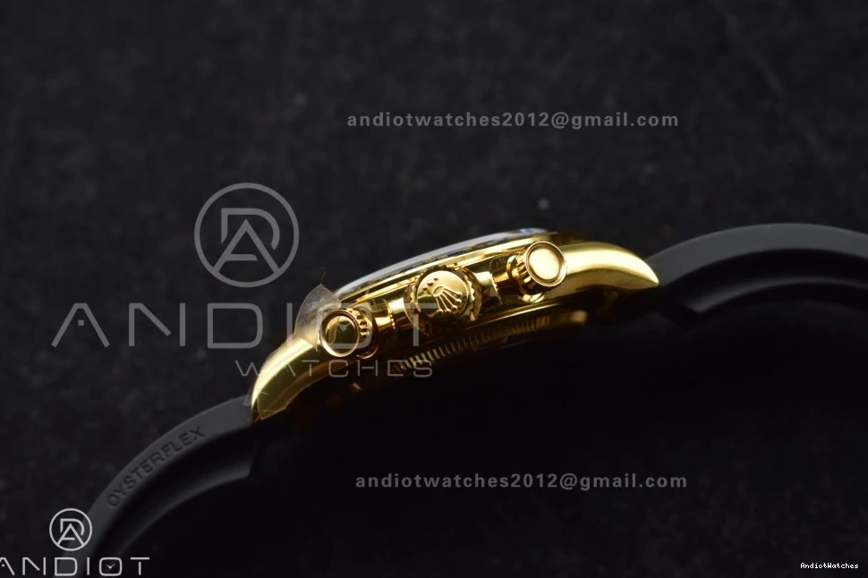 (Weighted) YG Sophisticated 126518 1:1 V6 QF Daytona on Strap Black Oysterflex Dial Best SH4131 Edition 807 1030